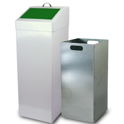 Szagato Wertstoffsammler 87 ltr., HxBxT: 90x34x38cm, grün, inkl. Innenbehälter 87 ltr. (Abfalleimer, Abfallbehälter, Mülleimer) Image