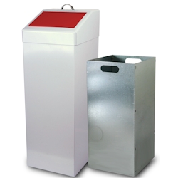Szagato Wertstoffsammler 87 ltr., HxBxT: 90x34x38cm, rot, inkl. Innenbehälter 87 ltr. (Abfalleimer, Abfallbehälter, Mülleimer) Image
