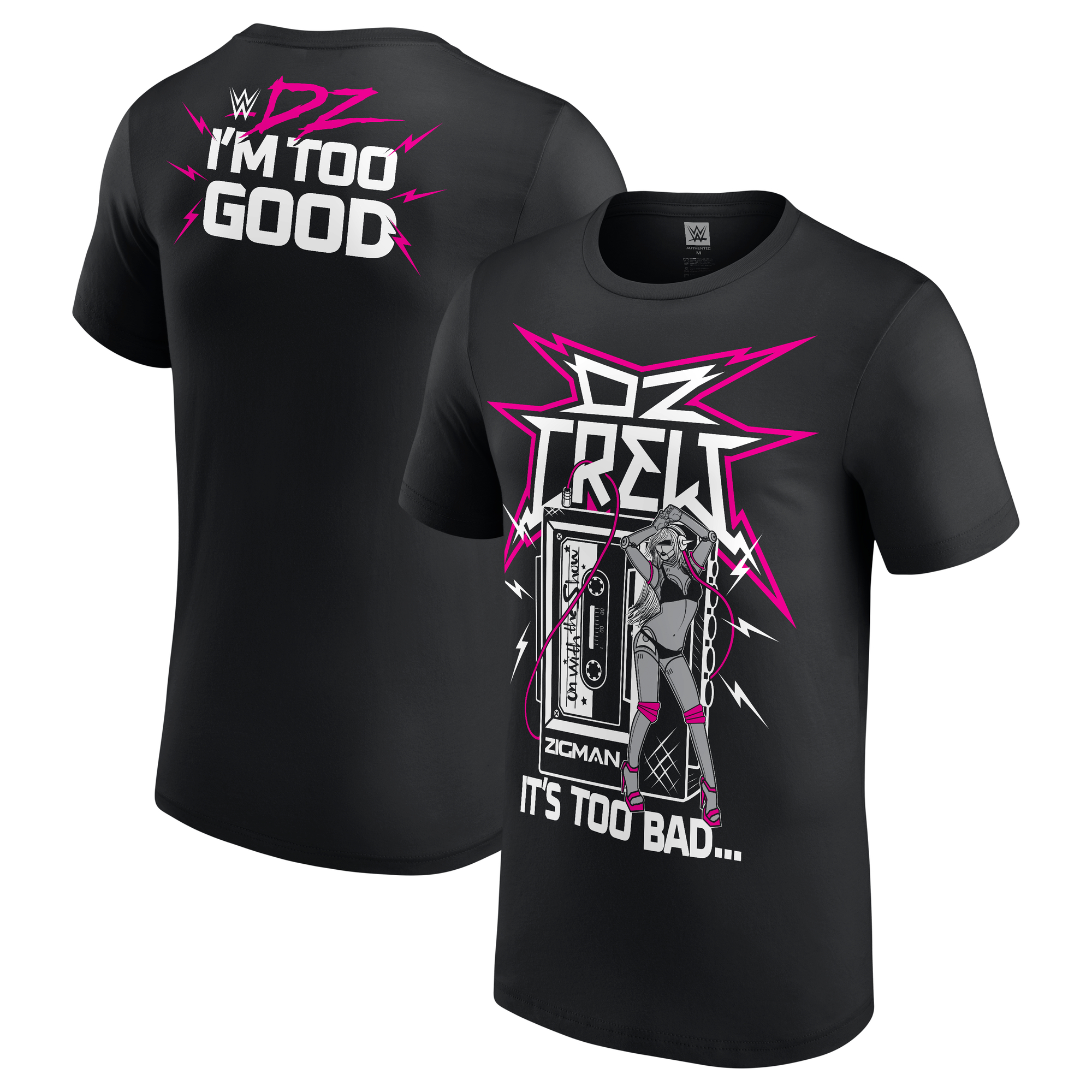 WWE Dolph Ziggler On With The Show T-Shirt - Schwarz - Herren Image