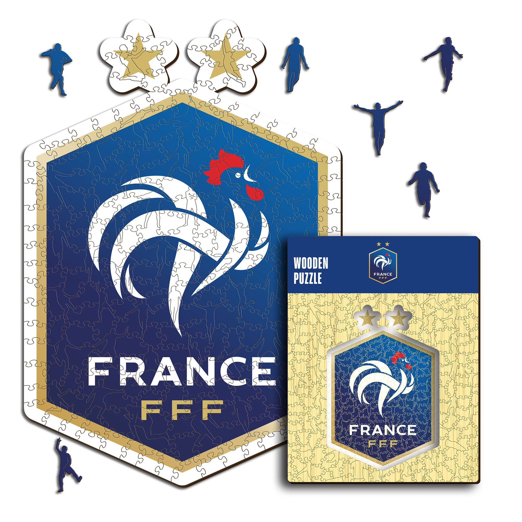 Frankreich-Logo-Holzpuzzle Größe S (150 Teile) Image