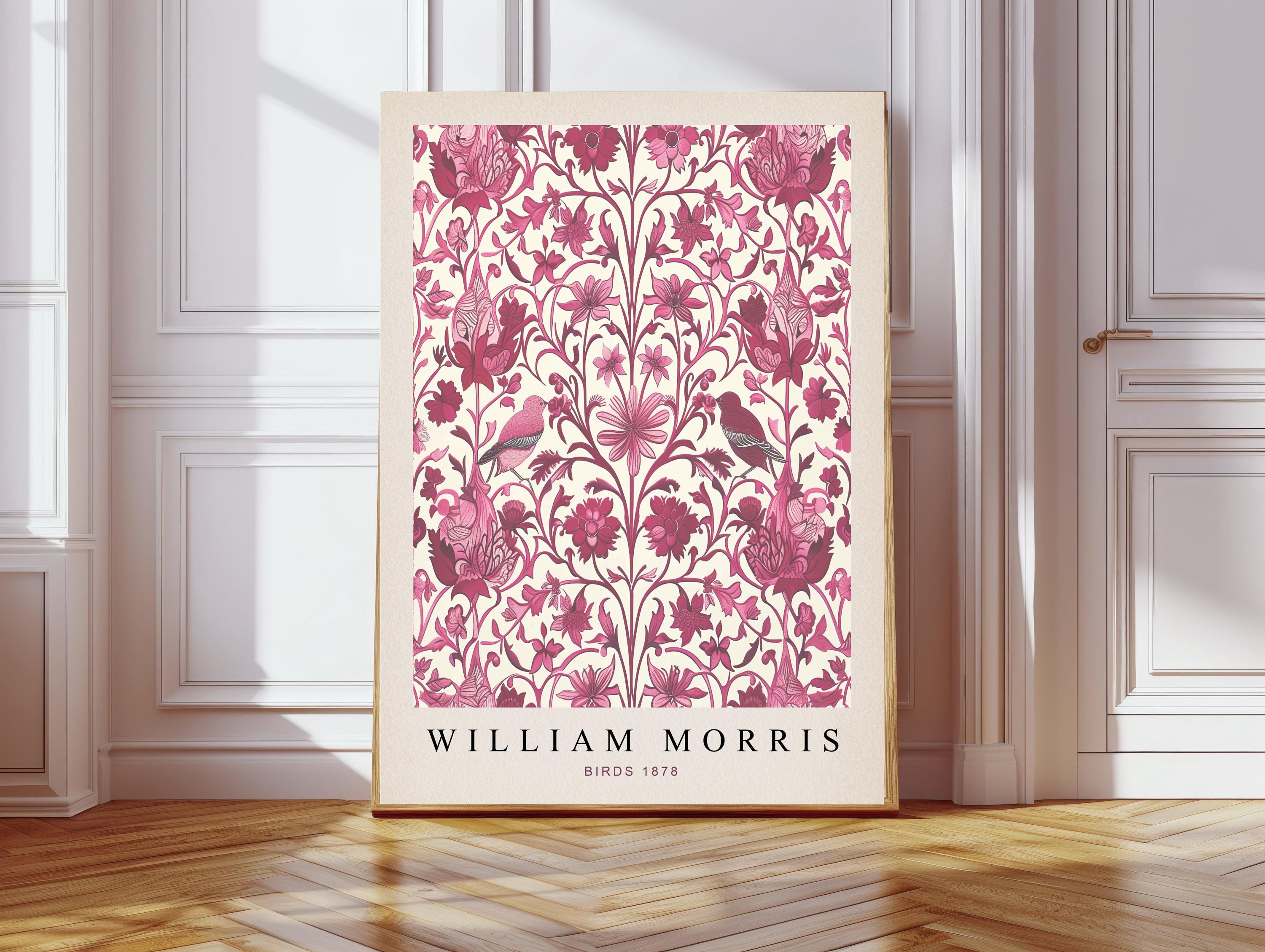 Stampa artistica di William Morris, stampa di uccelli di William Morris, stampa di Morris, stampa artistica di fiori, stampa botanica, decorazione mur
