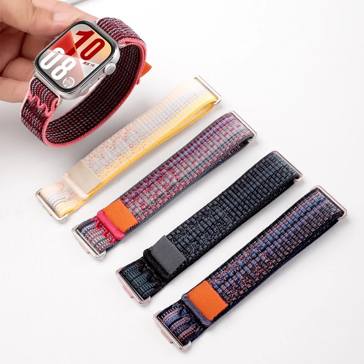 Nylonbänder für Huawei Watch Fit 4/4 Pro, gewebtes Sport-Smartwatch-Armband, Correa Huawei Watch Fit 4, 3, Armband Image