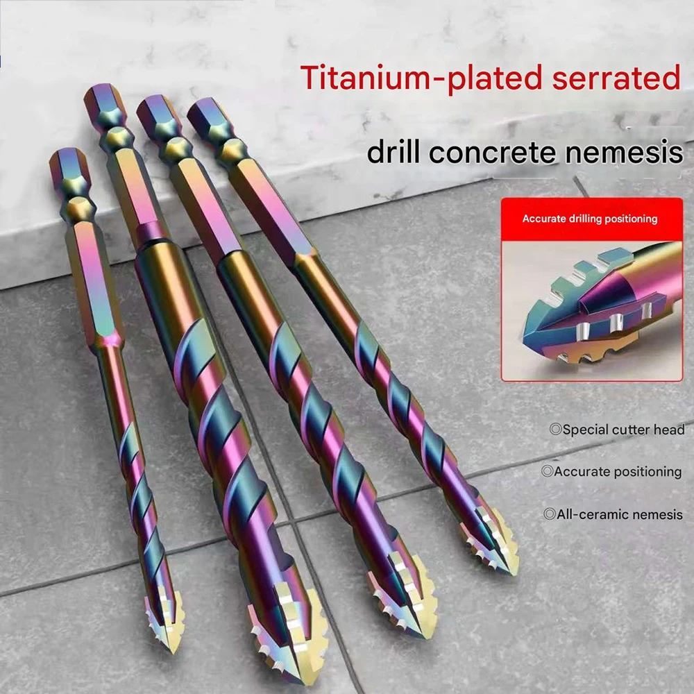 3–12 mm vierkantiges gezahntes Bohrer-Set, Bohrwerkzeuge, Tor-Glasfliesen, Beton, Metall, Keramik usw. Bohrer-Set Image