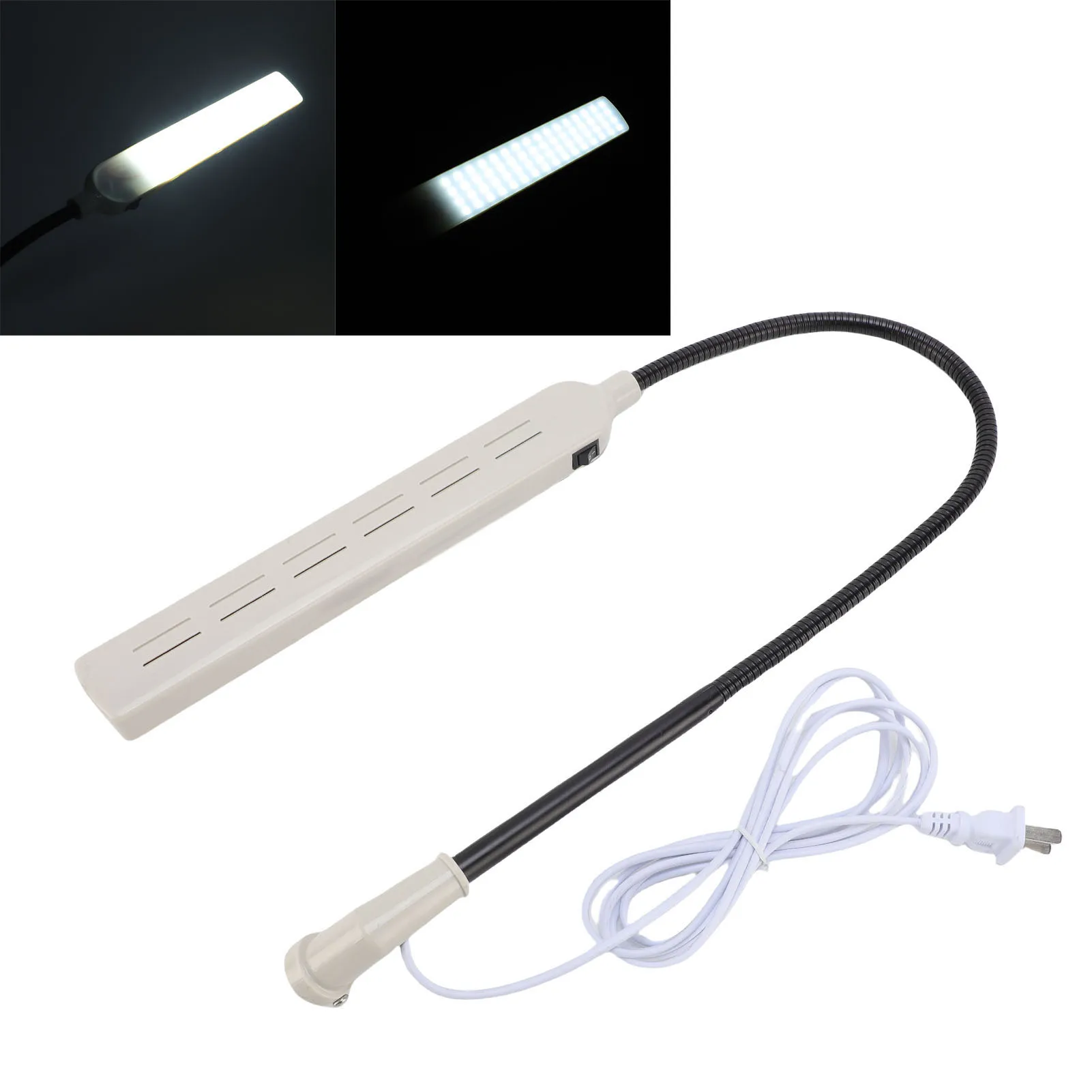 Nähmaschinenleuchte, 64 Perlen, LED, 360 Grad drehbar, Industriebeleuchtungslampe, Kunststoff, 10 W, industrielle Nähmaschinenleuchte Image
