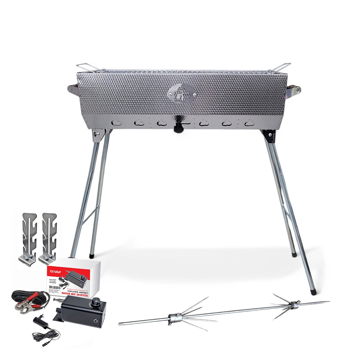 Grillpeter Mangal Taschkent mit Döner Hähnchen Drehspieß Motor Image