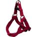 New Earth Adjustable Personalized Soy Comfort Wrap Dog Harness in Cranberry, X-Small/Small, Red