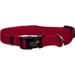 New Earth Adjustable Personalized Soy Dog Collar in Cranberry, Small, Red