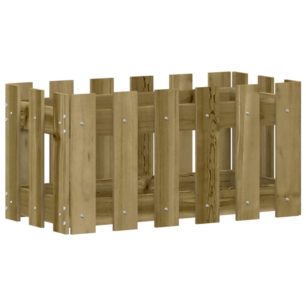 vidaXL Pflanzkübel Latten-Design 60x30x30 cm Kiefernholz Imprägniert Image