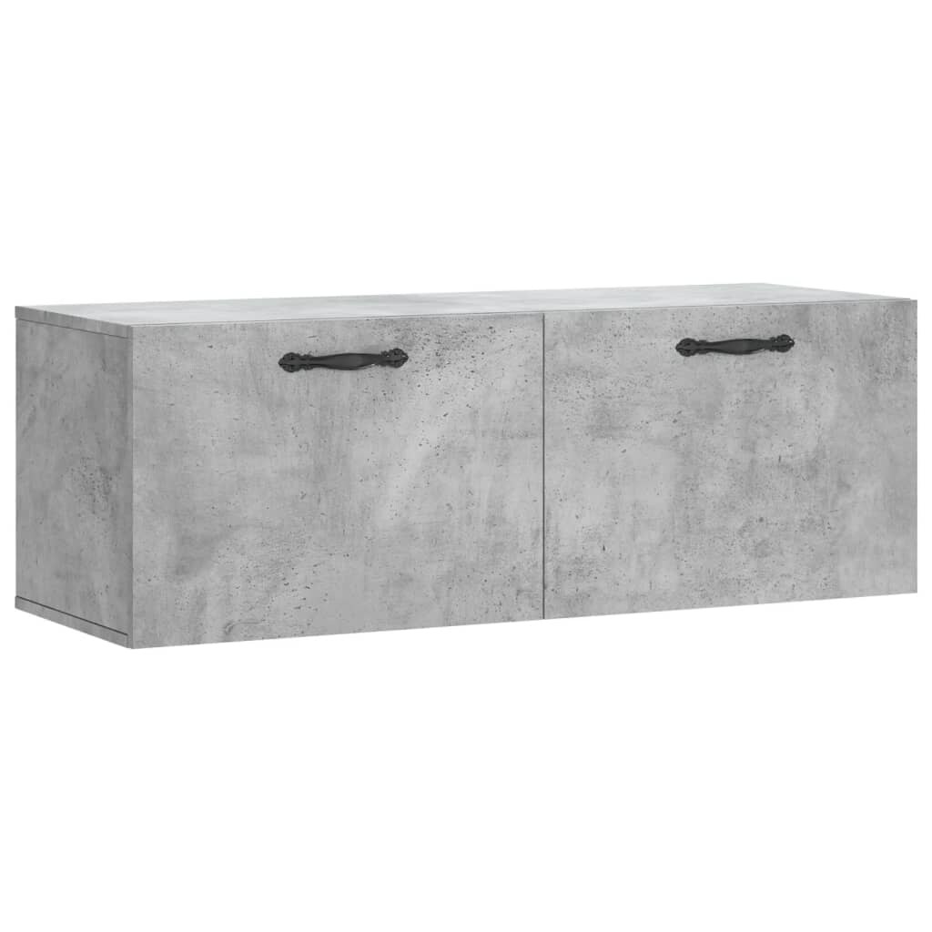 vidaXL Wandschrank Betongrau 100 x 36,5 x 35 cm Holzwerkstoff Image