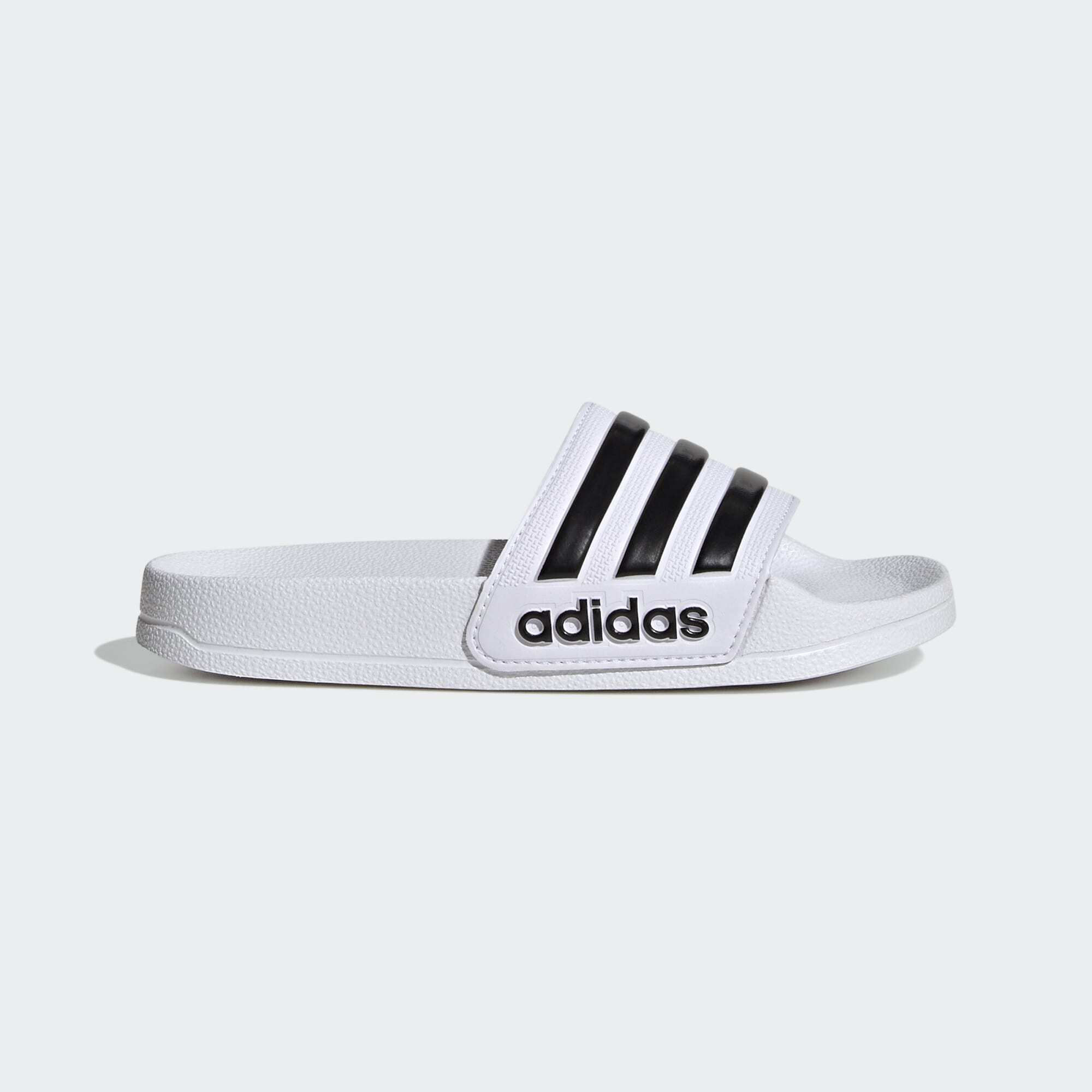 adidas Sportswear Kids Unisex Adilette Shower Slides - White & Black - Size UK 6 | adidas Sportswear Sale | Discount Designer Brands