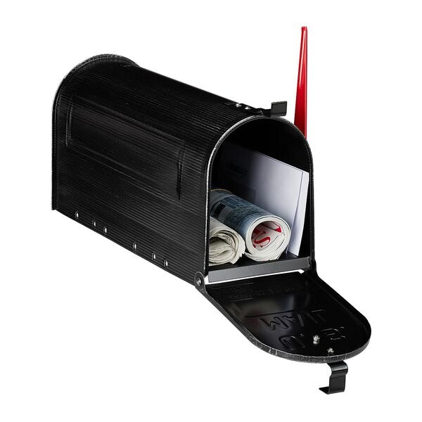 relaxdays Briefkasten »US Mailbox vintage« schwarz mehrfarbig