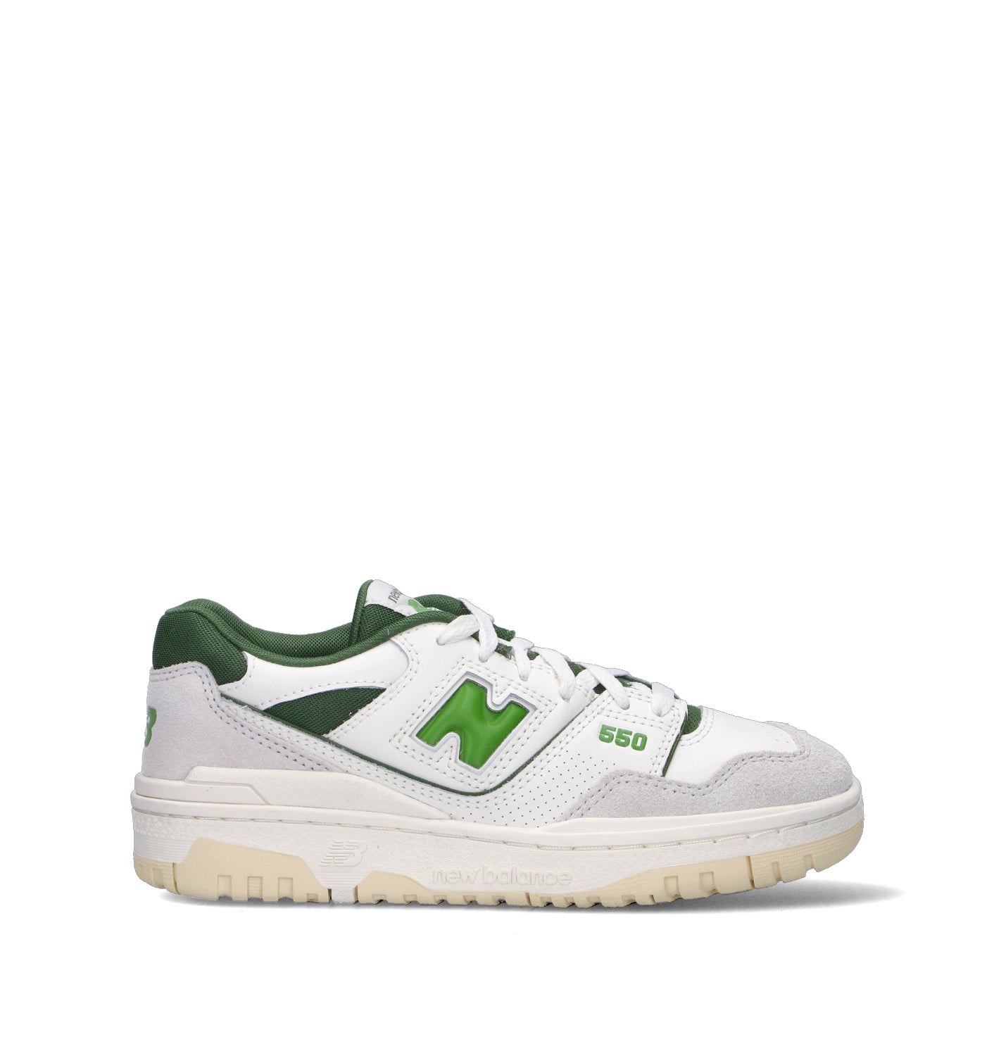 NEW BALANCE 550 Sneaker uomo bianca/verde