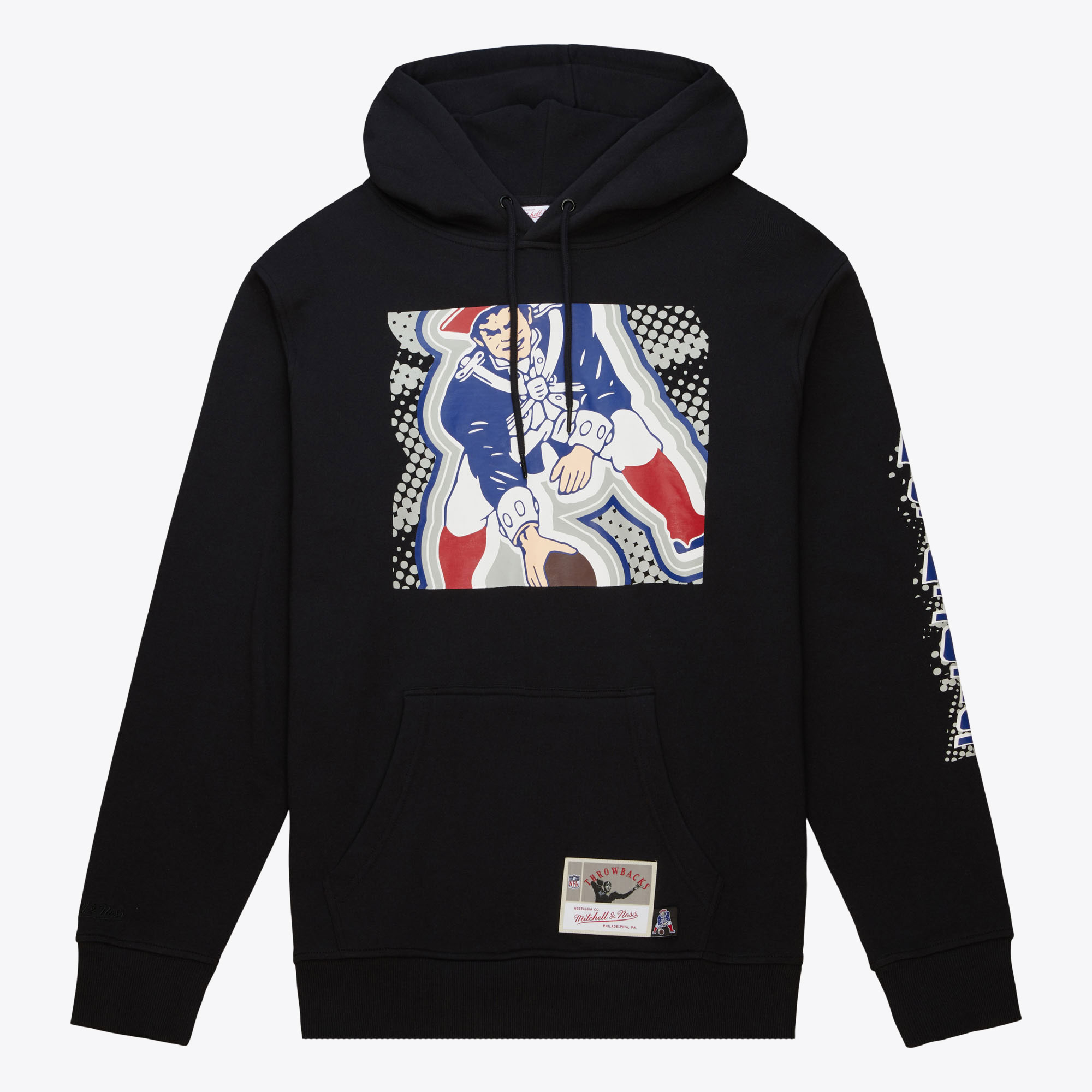 New England Patriots Mitchell & Ness Big Face 7.0 Hoodie Image