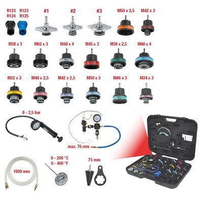 Ks Tools MASTER Kühlsystem-Diagnose-Service-Satz, 25-tlg [Hersteller-Nr. 150.1930] Image