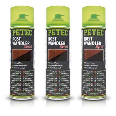 Petec 3x 500 ml Rostwandler Spray [Hersteller-Nr. 70040] Image