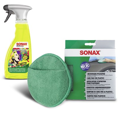 Sonax 500 ml CockpitPfleger Matteffect Lemon Rocks+MikrofaserPflegePad [Hersteller-Nr. 40842038] Image