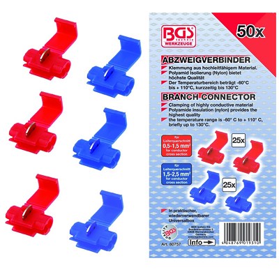 Bgs Abzweigverbinder-Set, 50-tlg. [Hersteller-Nr. 80757] Image