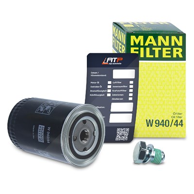 Mann-filter Ölfilter+Schraube+Ölwechselanhänger [Hersteller-Nr. 10492606] für Audi, VW Image