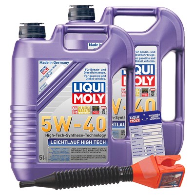 Liqui Moly 10 L Leichtlauf High Tech 5W-40 + Ölw.-Anhänger [Hersteller-Nr. 3864] Image