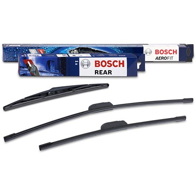 Bosch Scheibenwischer AF552 vorne + H312 hinten [Hersteller-Nr. 40974288] für Kia