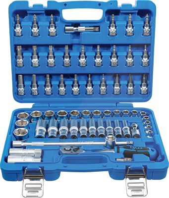 Bgs Steckschlüssel-Satz Sechskant - Antrieb 10 mm (3/8) - 61-tlg. [Hersteller-Nr. 2218]