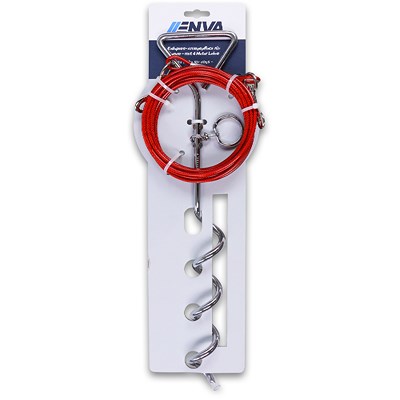 Enva Erdspieß-Anlegepflock für Hunde - mit 4 Meter Leine [Hersteller-Nr. 40985497] Image