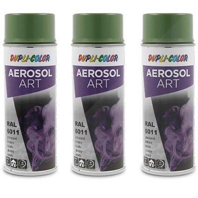 Dupli Color 3x 400ml Aerosol Art RAL 6011 resedagrün glänzend [Hersteller-Nr. 741203]