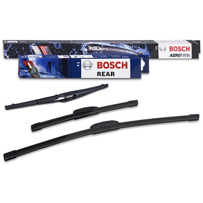 Bosch Scheibenwischer AR553S vorne + H301 hinten [Hersteller-Nr. 40974927] für Nissan