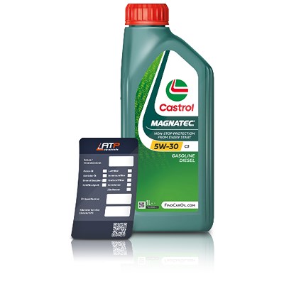 Castrol 1 L Magnatec 5W-30 C3+ Ölwechsel-Anhänger [Hersteller-Nr. 15F929] Image