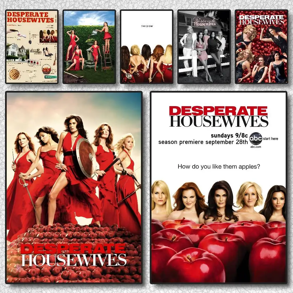 Desperate Housewives TV-Filmplakat, selbstklebende Kunst, wasserfester Aufkleber, Kaffeehaus, Wohnheim, Zimmer, Wanddekoration Image