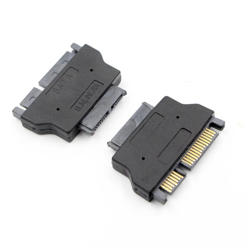 Slimline SATA 13Pin Buchse auf SATA 22Pin Stecker Konverter Seriell ATA 7+15 auf Slim 7+6 Pin Extend Adapter Image