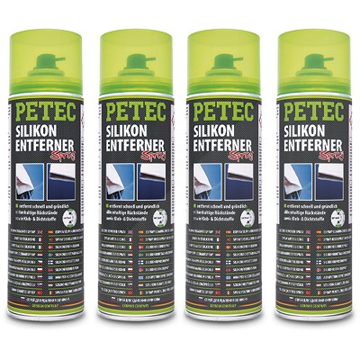 Petec 4x 500 ml Silikonentferner Spray [Hersteller-Nr. 70950] Image
