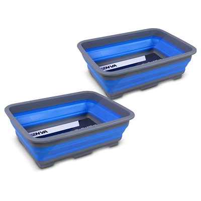 Enva 2x Camping faltbare Spülwanne - 37 x 27 x 5/10 cm [Hersteller-Nr. 41135493] Image