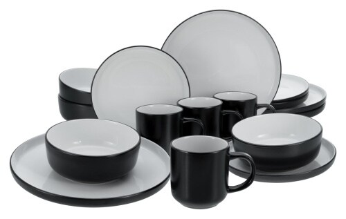 CreaTable Nordic Cool Black Kombiservice 16-tlg Steinzeug Image