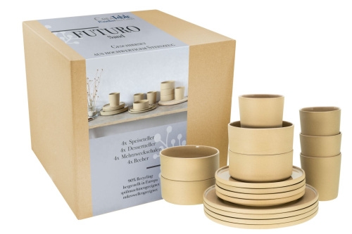 CreaTable Futuro Sand Kombiservice 16-tlg Steinzeug Image