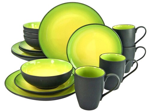 CreaTable Hot Green Kombiservice 16-tlg Steinzeug Image