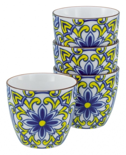 CreaTable Aladin Blau Kaffeebecher 4-tlg Steinzeug Image