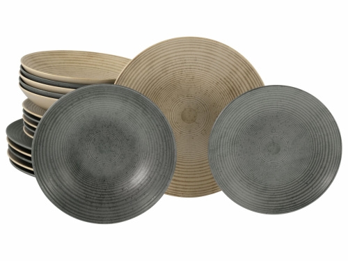 CreaTable Catania Mix Tellerset 18-tlg Steinzeug Image