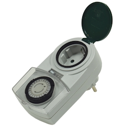 ChiliTec analoge Tages Zeitschaltuhr AAZ-7 IP44 max. 3500 W 16 A Image