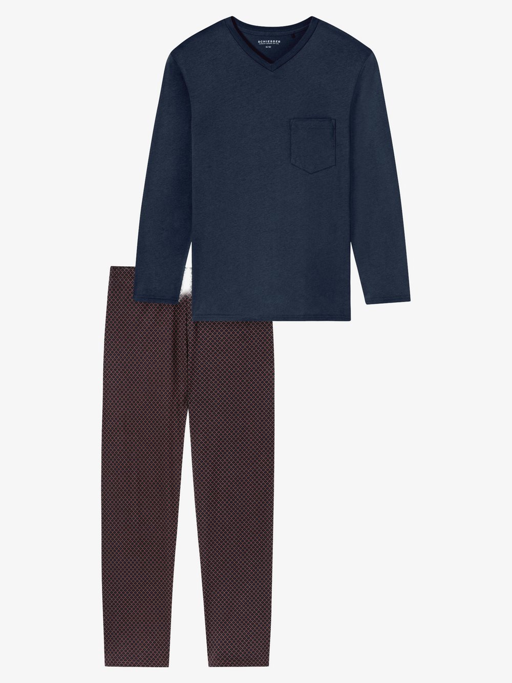 Schiesser Pyjama Herren marine, 50 Image