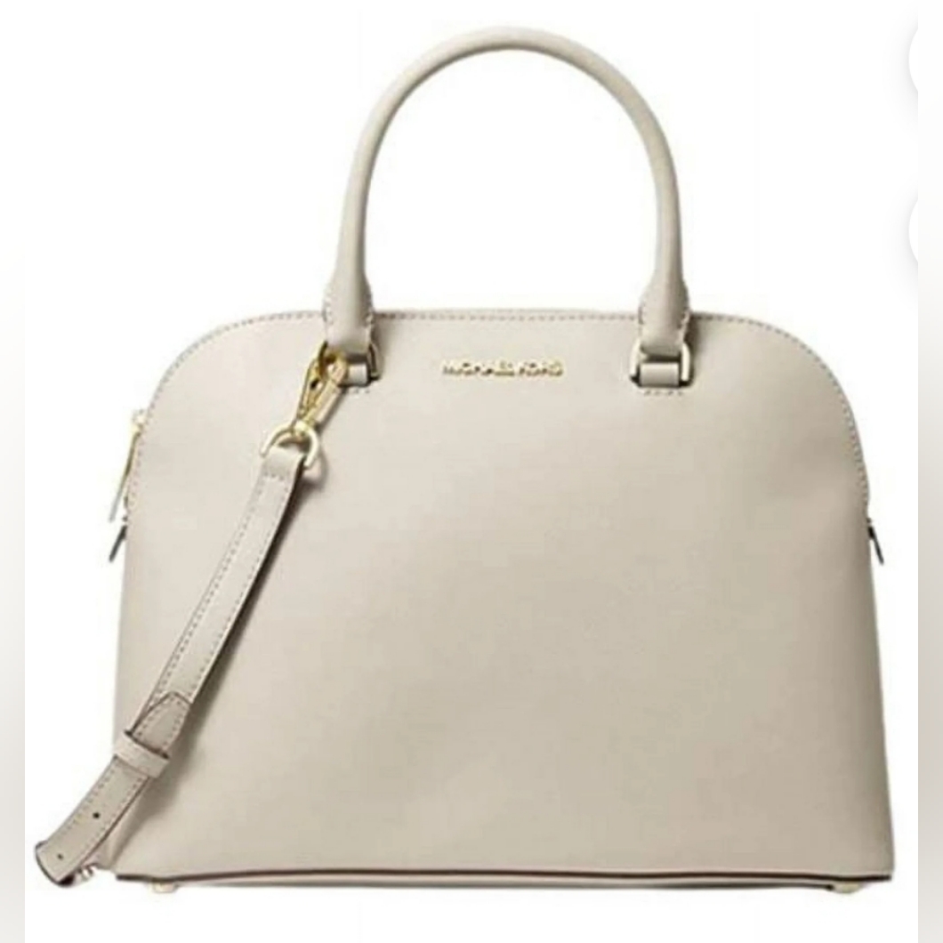 Michael Kors Bags | Handbag, Michael Kors, Cindy Satchel, Cream, Euc | Color: Cream | Size: Os