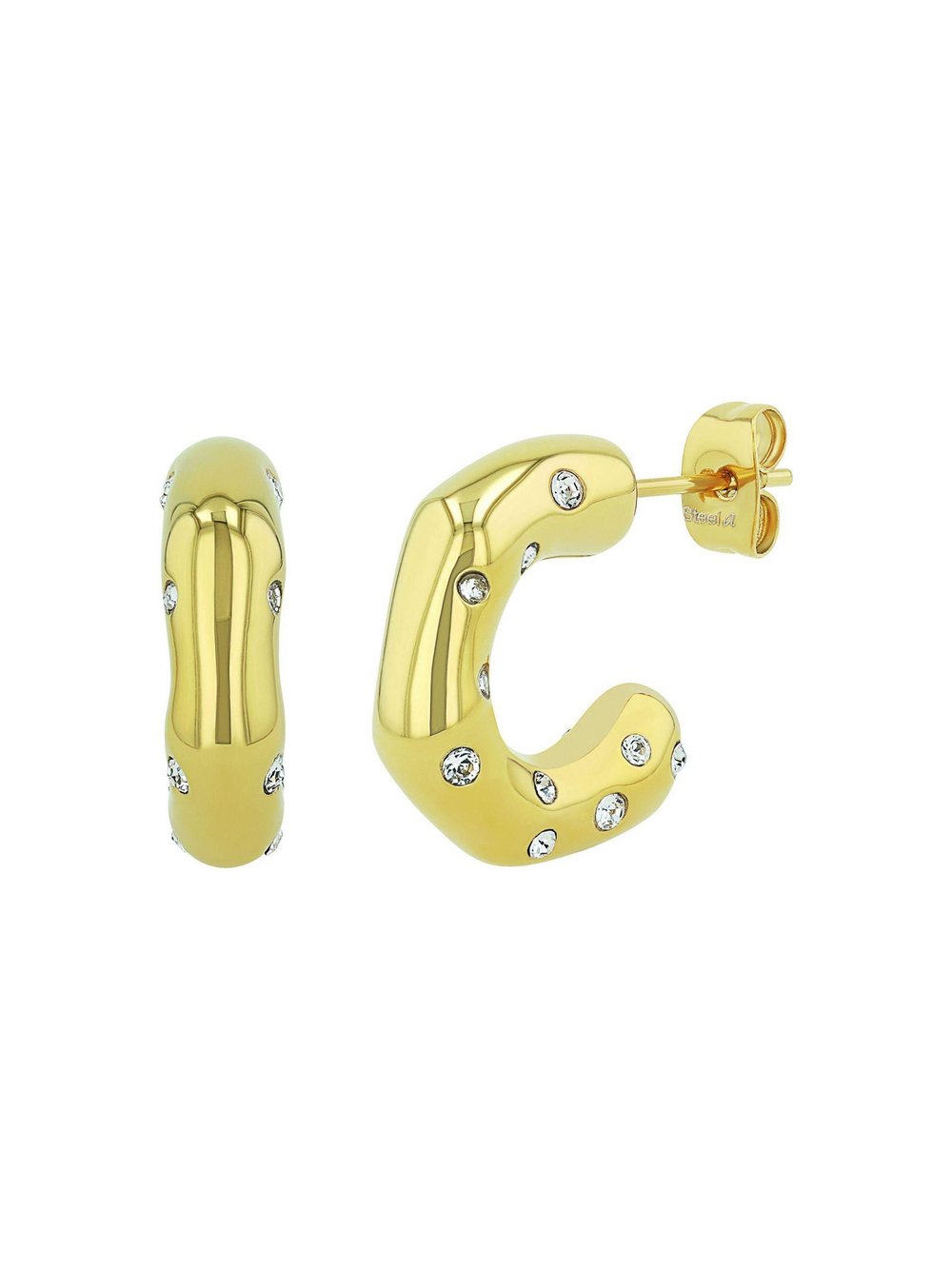 NOELANI Creolen Damen gold, ONE SIZE Image