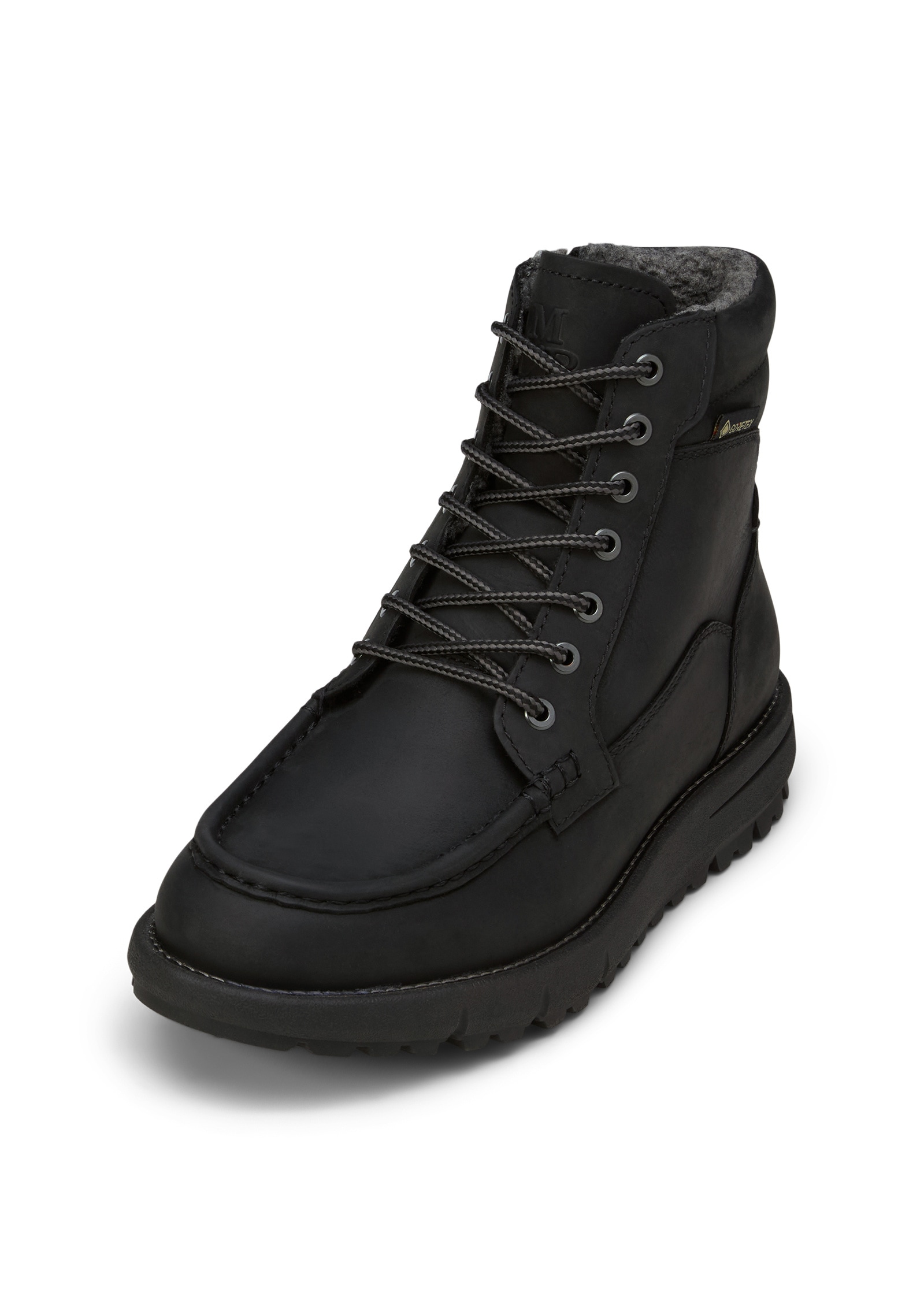 Stiefelette MARC O'POLO "mit Gore-Tex ePE Membran", Damen, Gr. 46, schwarz, Obermaterial: 100% Leder (Rind), unifarben, Schuhe Stiefelette