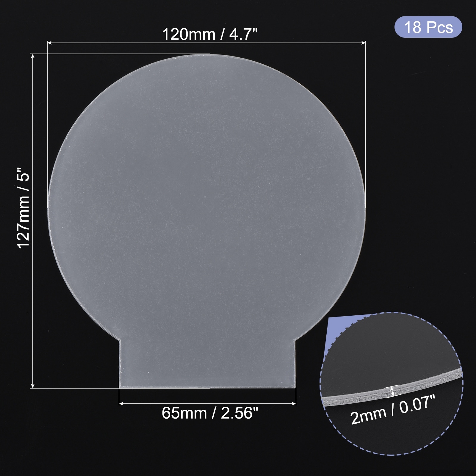 Acrylic Sheet Clear Blank Cast for LED Light Base Panel - Transparent
