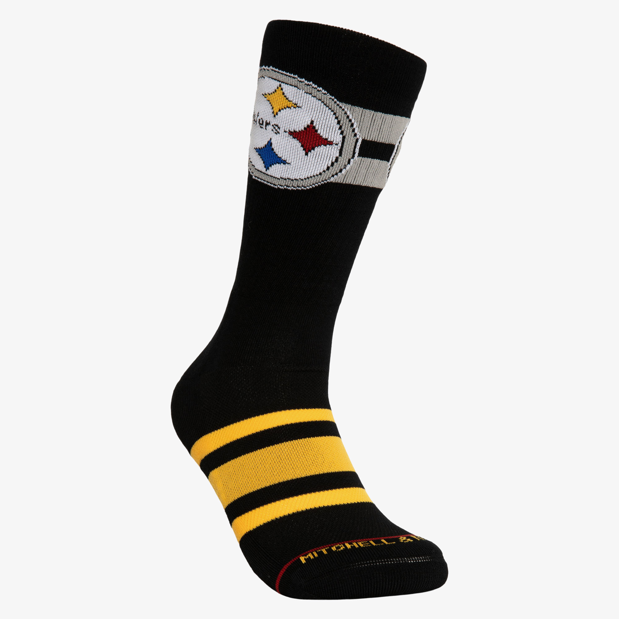 Pittsburgh Steelers Mitchell & Ness Lateral Crew Socken Image
