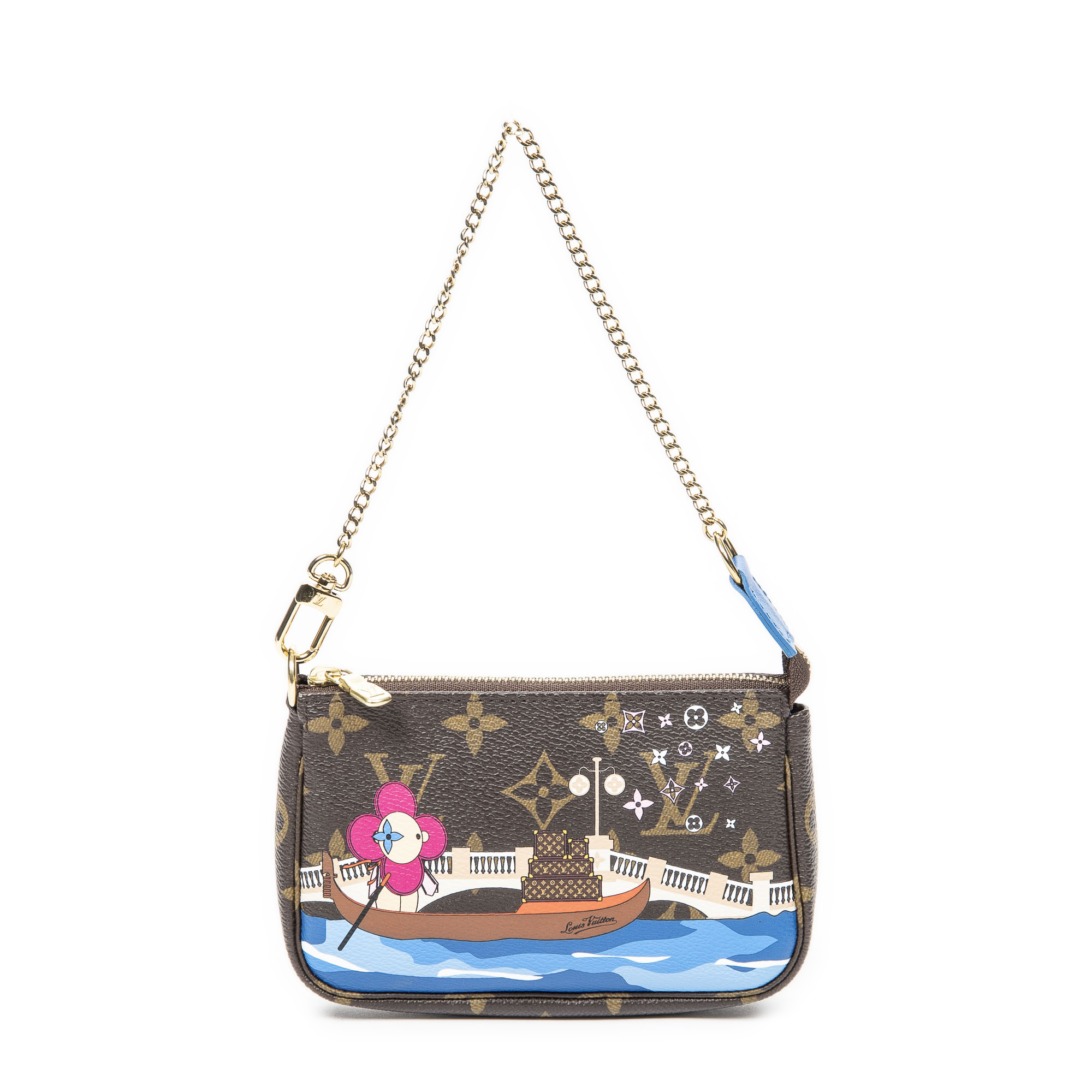 Louis Vuitton Pre-owned Womens Ltd. Ed. Christmasmini Accessory Pouch - Brown - One Size | Louis Vuitton Pre-owned Sale | Discount Designer Brands