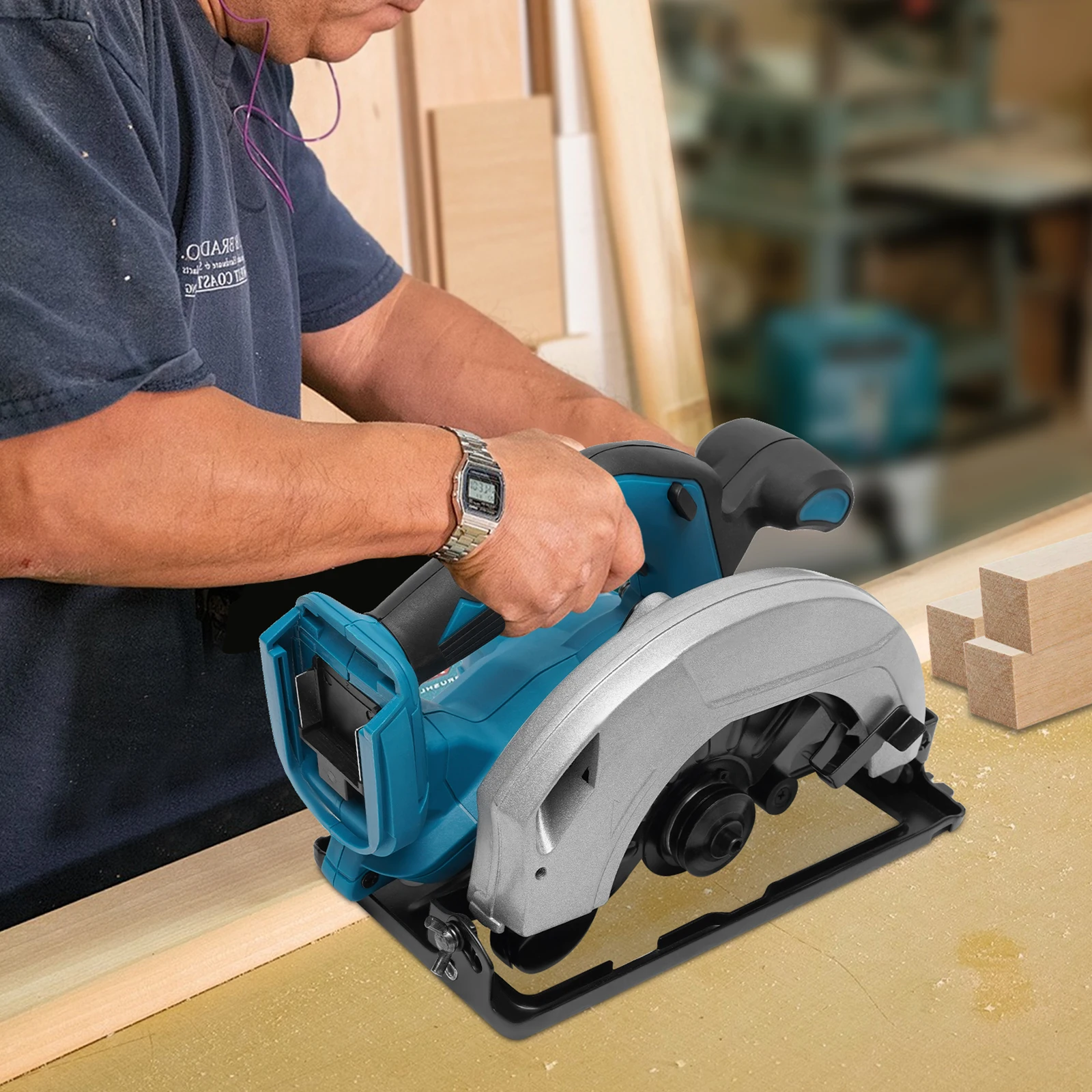 178 mm Tauchsäge für Makita 18 V Akku-Kreissäge, Kreissäge, Gehrungssäge Image