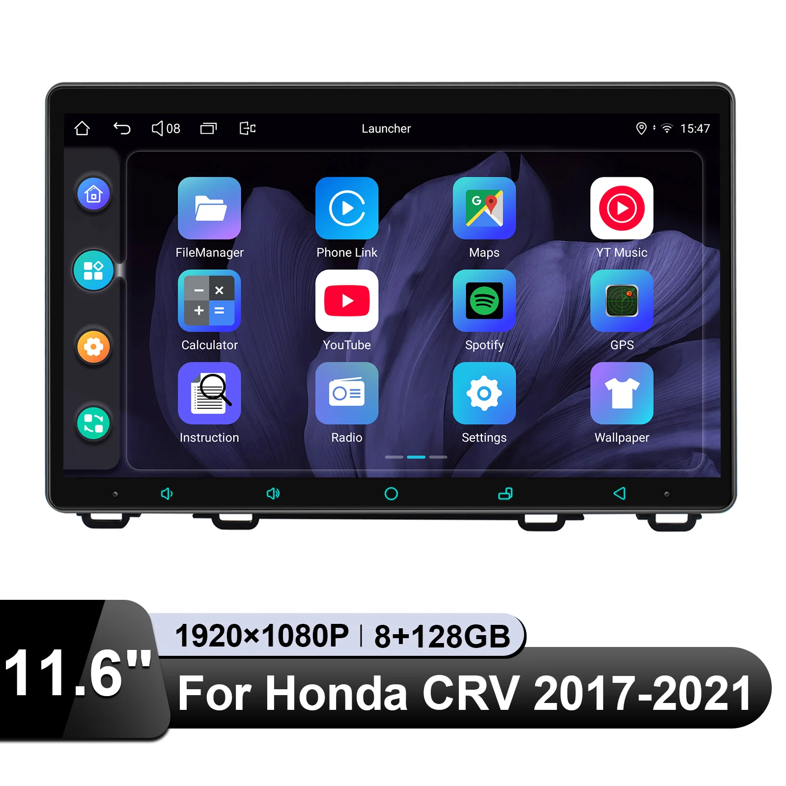 JOYING 11,6-Zoll-Wireless-Carplay-Autoradio für Honda CR-V CRV 2017–2021. Halten Sie Fabrikkameras und -steuerungen aus China/US-Lager Image