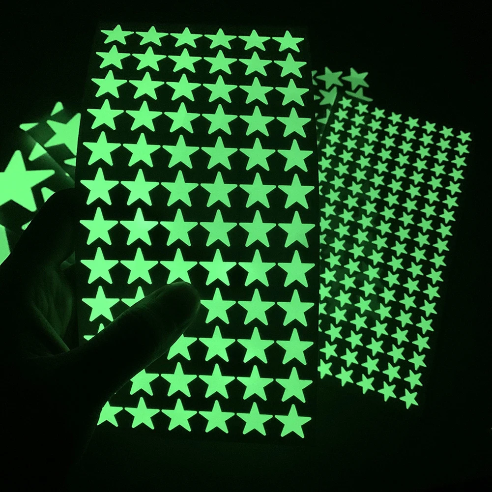 1Set Leuchtende Wandaufkleber Für Zimmer Sterne Decke Wandtattoos Leuchtende Aufkleber Wandtattoo Glow In The Dark Home Weihnachtsdekoration