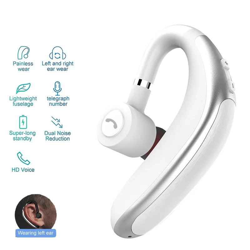 Drahtlose Kopfhörer Bluetooth 5,0 Kopfhörer Freisprecheinrichtung Headset Business Headset Musik Sport Kopfhörer Für iPhone Samsung Xiaomi Image